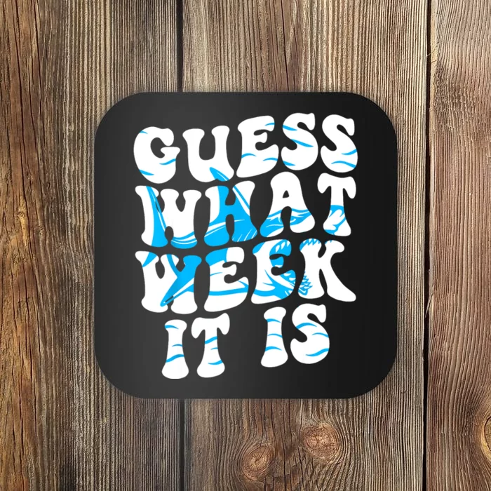 Groovy Guess What Week It Is Funny Shark Joke Shark Lover Coaster