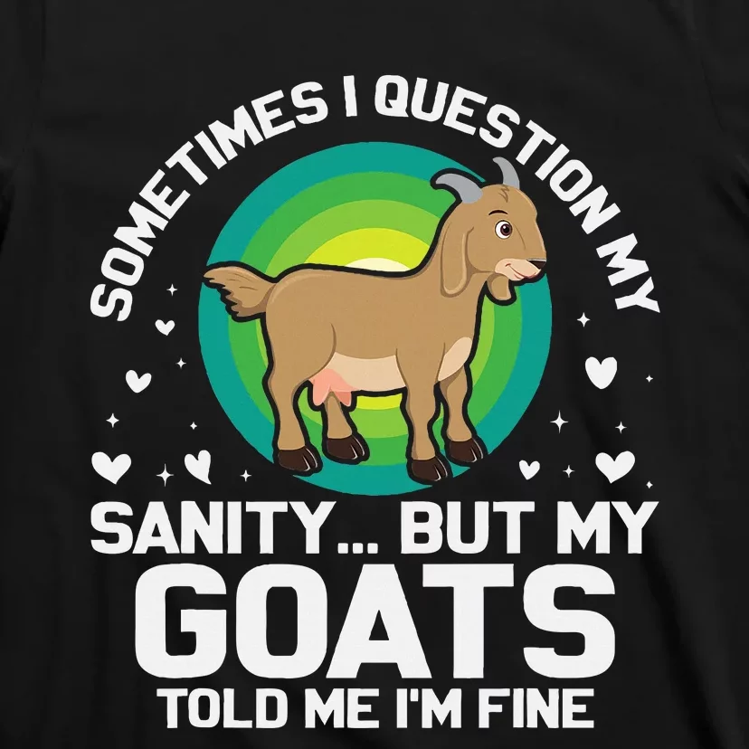 Goat Guidance Whimsical Sanity Check T-Shirt