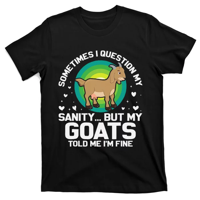 Goat Guidance Whimsical Sanity Check T-Shirt