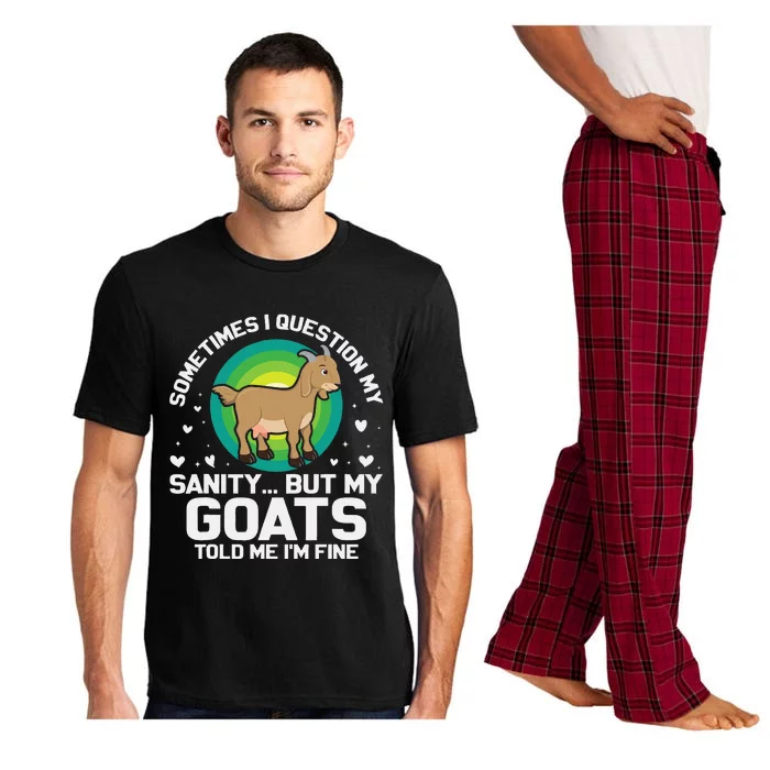 Goat Guidance Whimsical Sanity Check Pajama Set