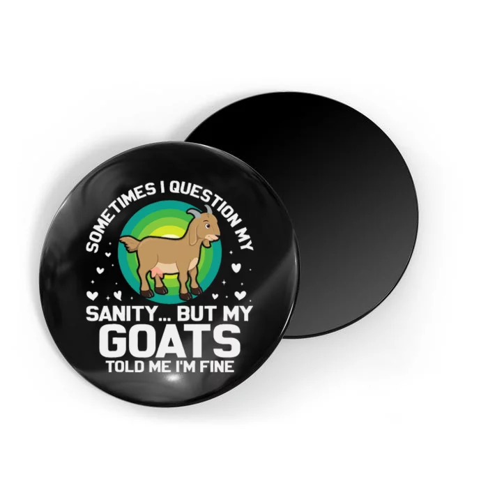 Goat Guidance Whimsical Sanity Check Magnet