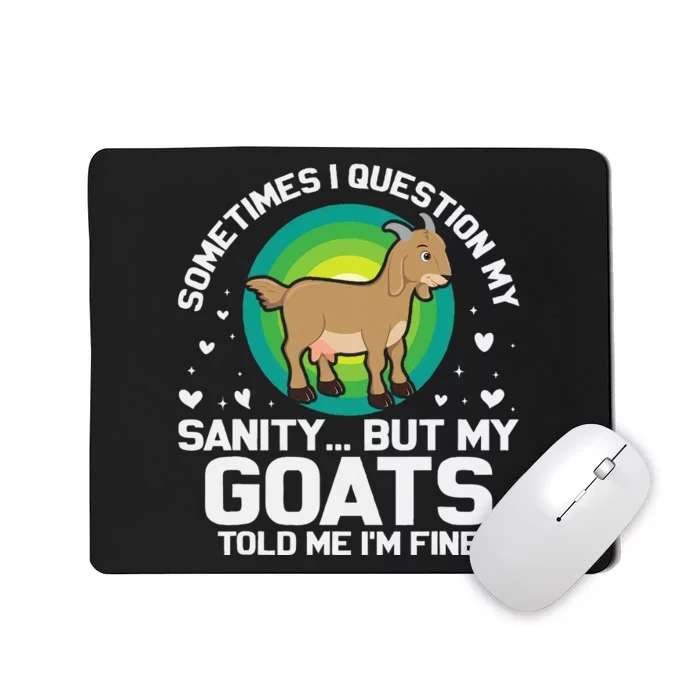 Goat Guidance Whimsical Sanity Check Mousepad