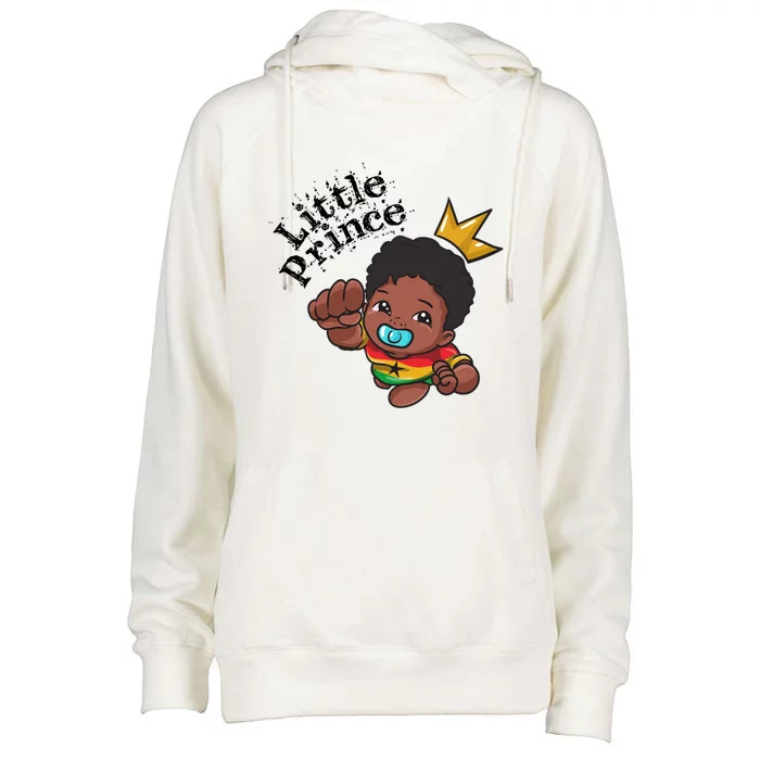 Ghana Ghanaian West Africa Proud Prince Melanin Gift Womens Funnel Neck Pullover Hood