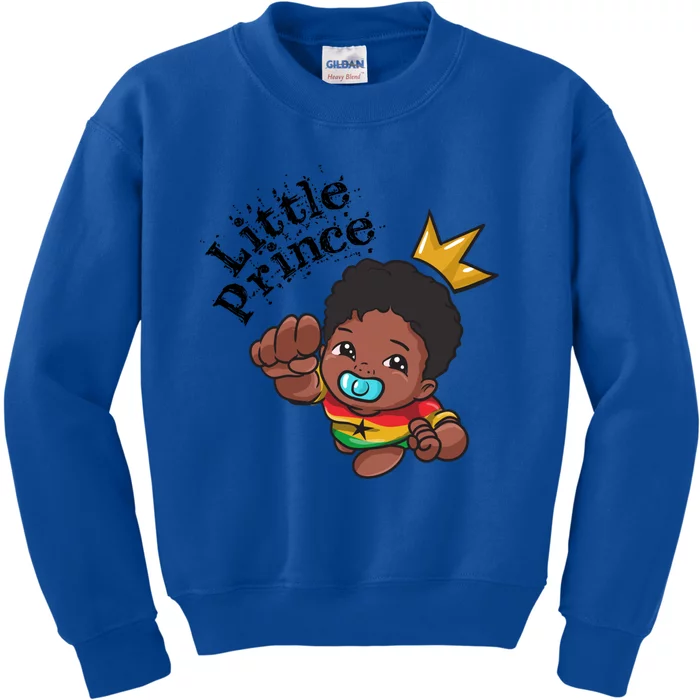 Ghana Ghanaian West Africa Proud Prince Melanin Gift Kids Sweatshirt