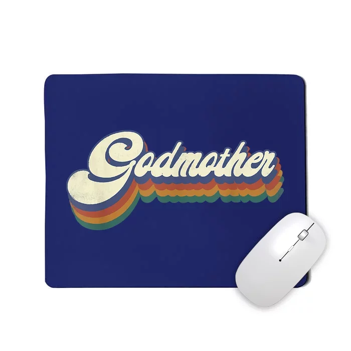 Godmother Gifts Women Retro Vintage Mother's Day Godmother Mousepad