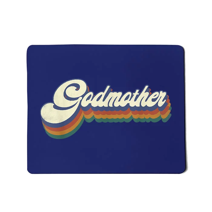 Godmother Gifts Women Retro Vintage Mother's Day Godmother Mousepad