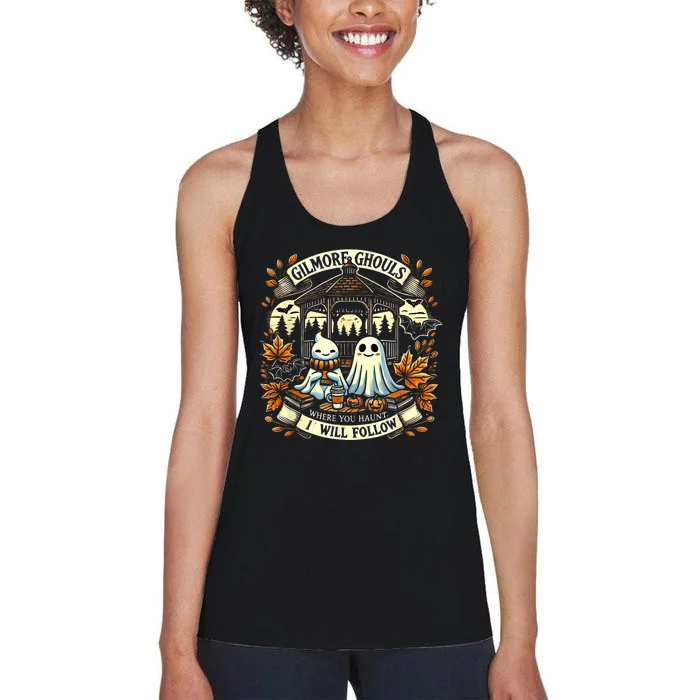 Gilmore Ghouls Where You Haunt I Will Follow Apparel Women's Racerback Tank