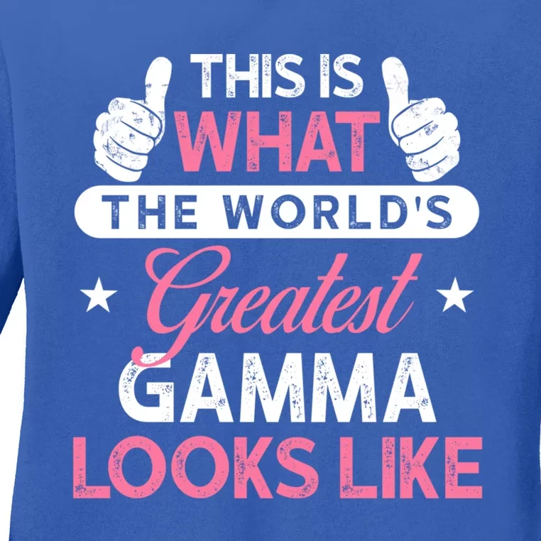 Gamma Gift: WorldS Greatest Gamma Cute Gift Ladies Long Sleeve Shirt