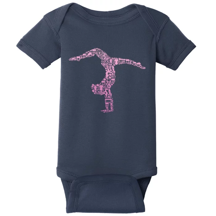 Gymnastics Gymnast Women Girl Baby Bodysuit