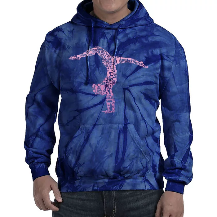 Gymnastics Gymnast Women Girl Tie Dye Hoodie