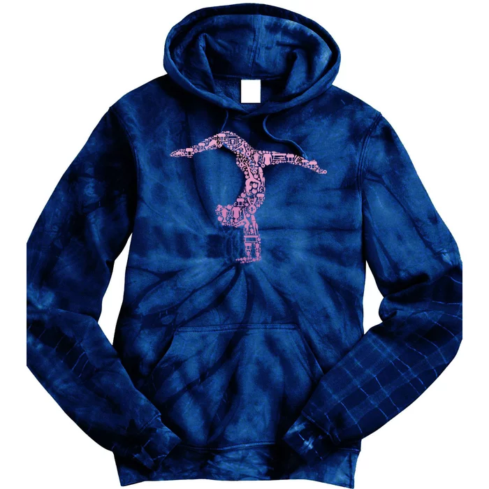 Gymnastics Gymnast Women Girl Tie Dye Hoodie