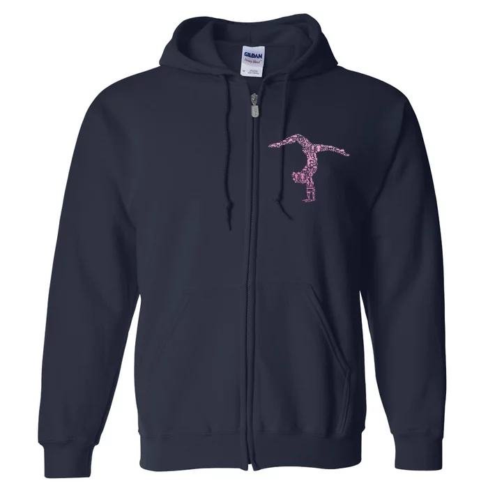 Gymnastics Gymnast Women Girl Full Zip Hoodie