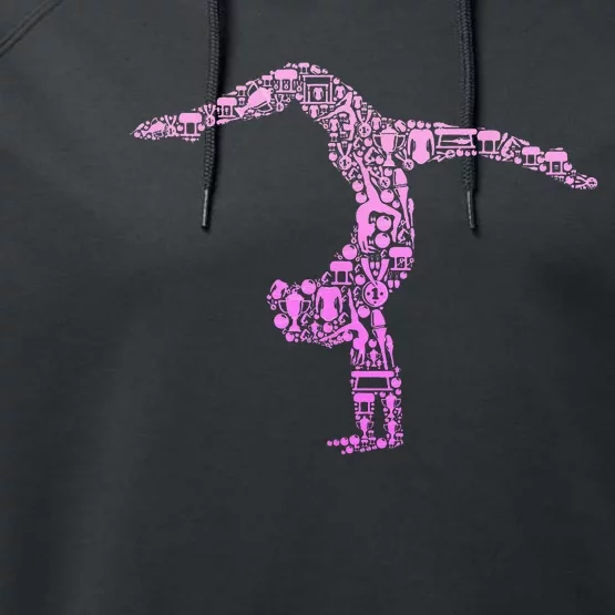 Gymnastics Gymnast Women Kids Performance Fleece Hoodie