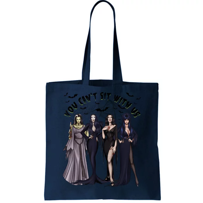 Ghoul Gang You CanT Sit With Us Goth Graphic Halloween Tote Bag