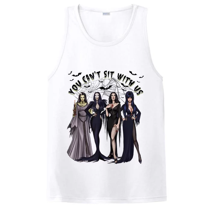 Ghoul Gang You CanT Sit With Us Goth Graphic Halloween Performance Tank