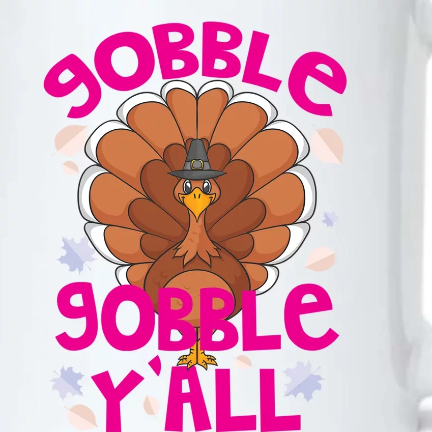 Gobble Gobble Yall Cute Turkey Funny Thanksgiving Gift Black Color Changing Mug