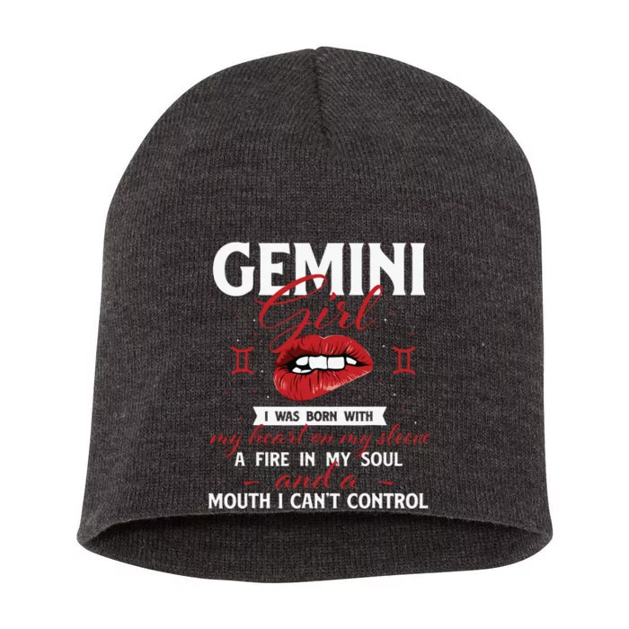 Gemini Girl Zodiac Sign Horoscope Lover Astrology Short Acrylic Beanie