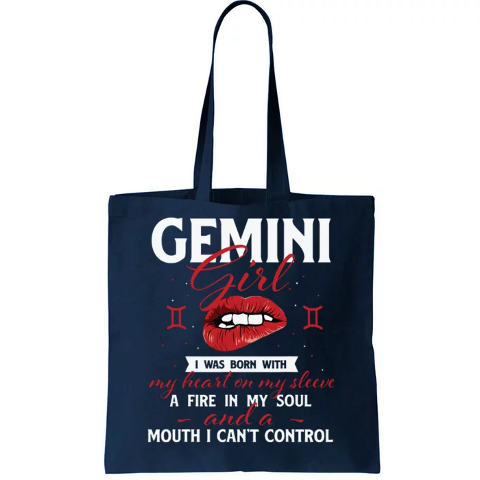 Gemini Girl Zodiac Sign Horoscope Lover Astrology Tote Bag