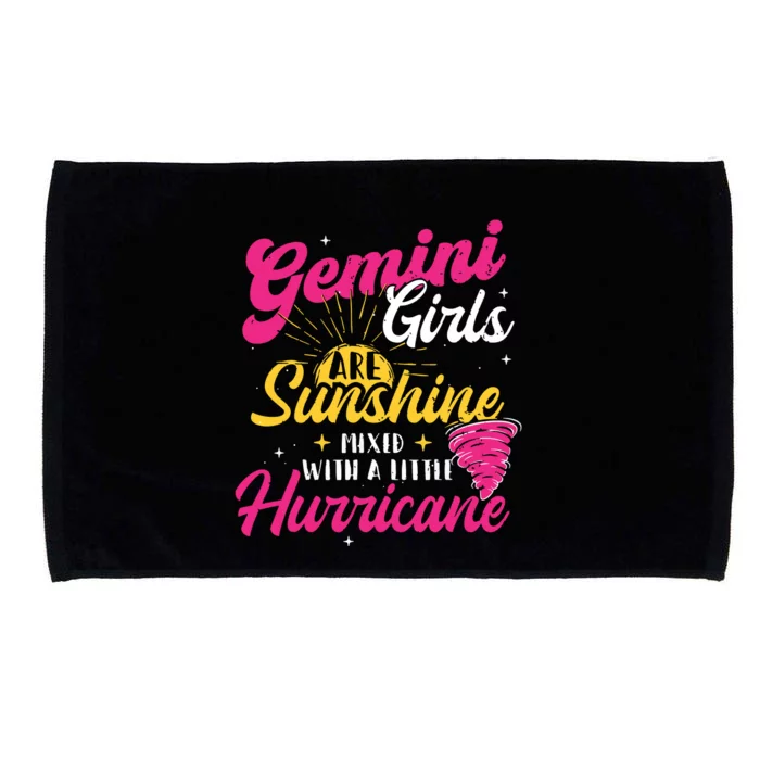 Gemini Girl Zodiac Sign Horoscope Astrology Lover Microfiber Hand Towel