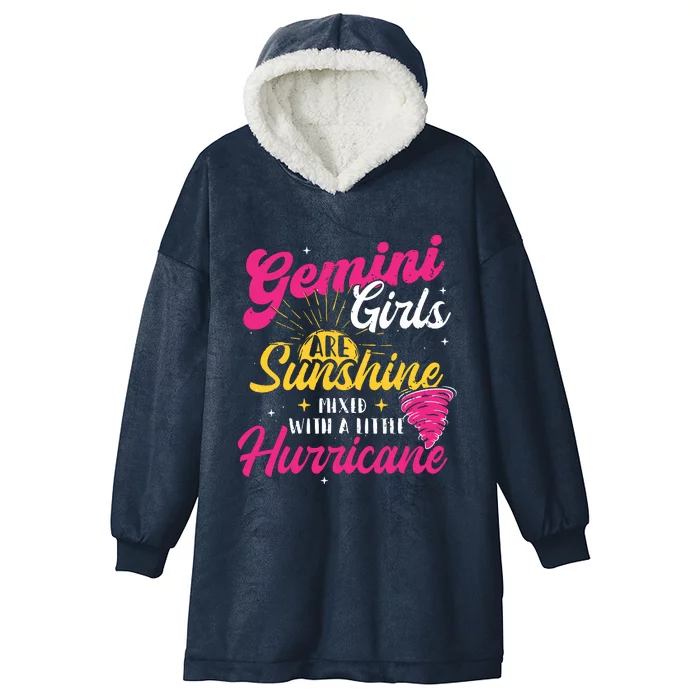 Gemini Girl Zodiac Sign Horoscope Astrology Lover Hooded Wearable Blanket