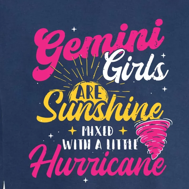 Gemini Girl Zodiac Sign Horoscope Astrology Lover Garment-Dyed Sweatshirt