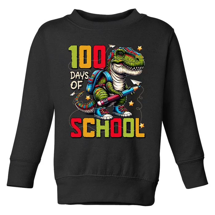 Groovy Happy 100th Day Of School For Teacher Student Toddler Sweatshirt