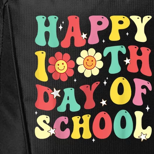 Groovy Happy 100th Day Of School Cute Students Teachers City Backpack