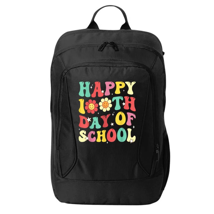 Groovy Happy 100th Day Of School Cute Students Teachers City Backpack