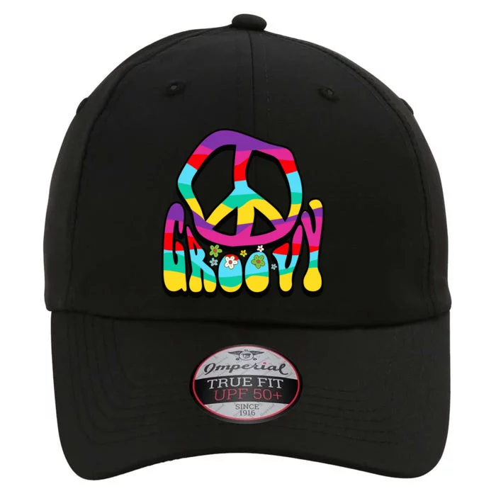 Groovy Hippie 60s 70s Peace Sign Symbol 1970s Flower Power Meaningful Gift The Original Performance Cap