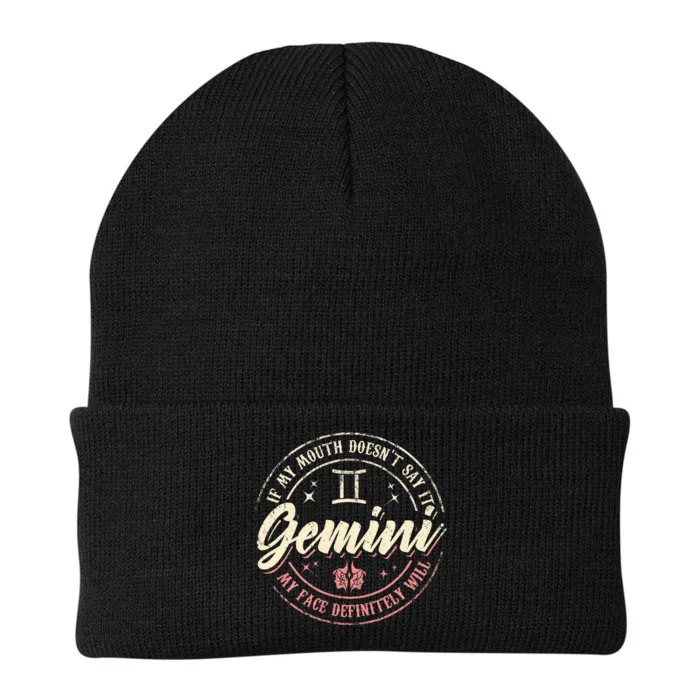 Gemini Horoscope Astrology Birthday Zodiac Sign Women Knit Cap Winter Beanie