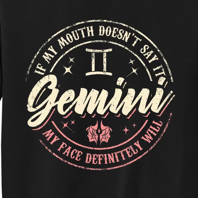 Gemini Horoscope Astrology Birthday Zodiac Sign Women Tall Sweatshirt