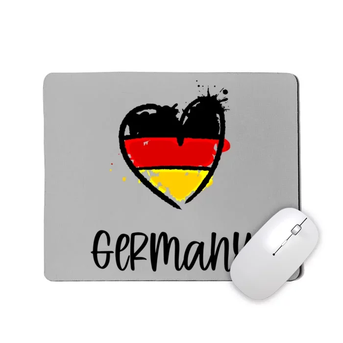 Gery Heart Artwork Deutsch Europe Minimal Ger Gift Meaningful Gift Mousepad