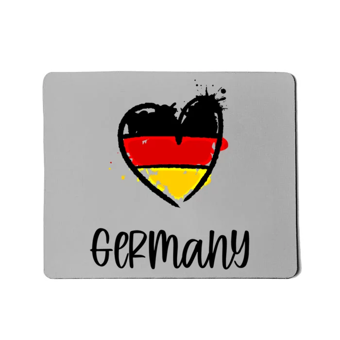 Gery Heart Artwork Deutsch Europe Minimal Ger Gift Meaningful Gift Mousepad