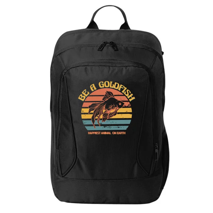 Goldfish Happiest Animal On Earth City Backpack