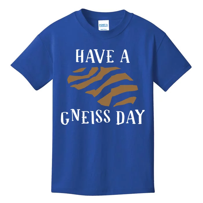 Geologist Have A Gneiss Day Funny Gift Kids T-Shirt