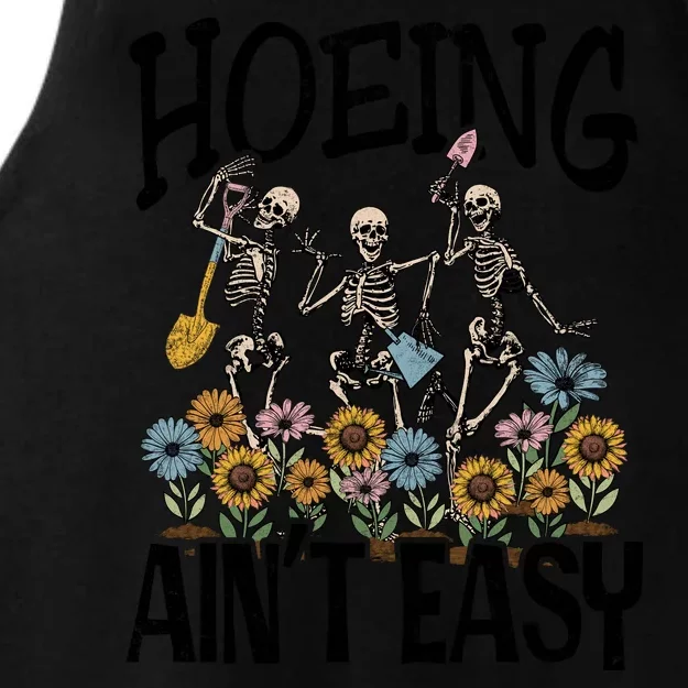 Garden Hoeing AinT Easy Ladies Tri-Blend Wicking Tank