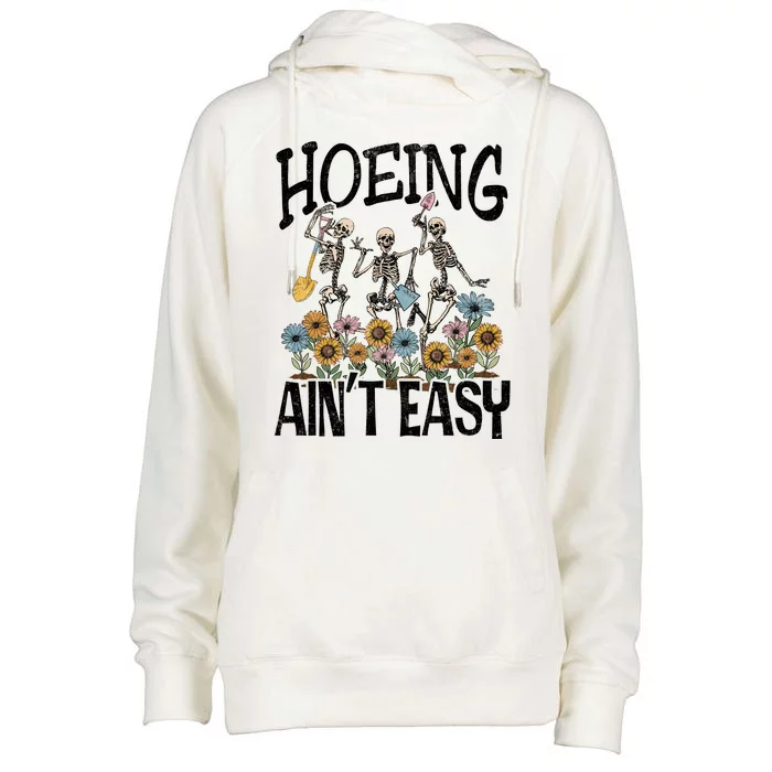 Garden Hoeing AinT Easy Womens Funnel Neck Pullover Hood