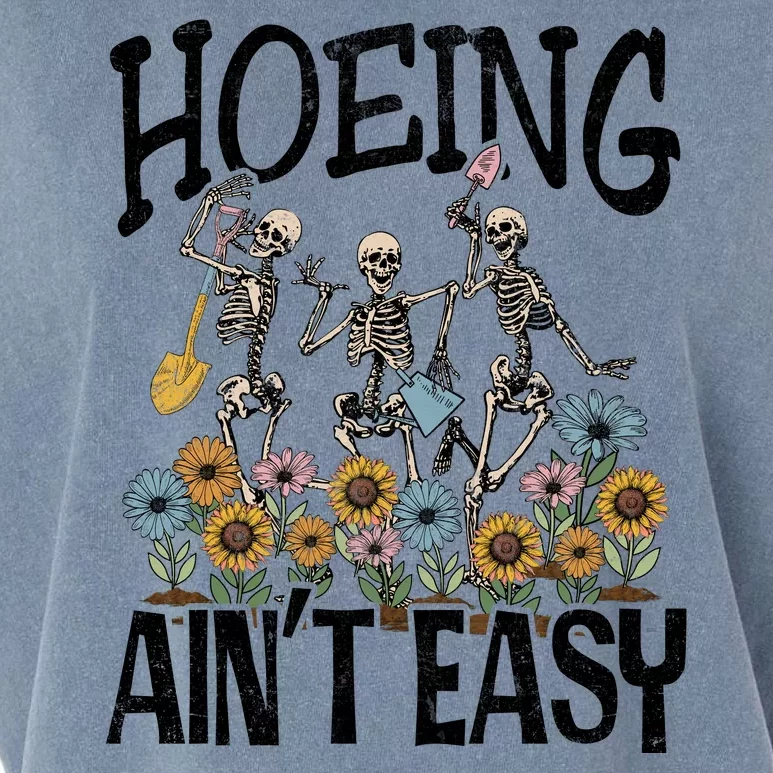 Garden Hoeing AinT Easy Garment-Dyed Women's Muscle Tee