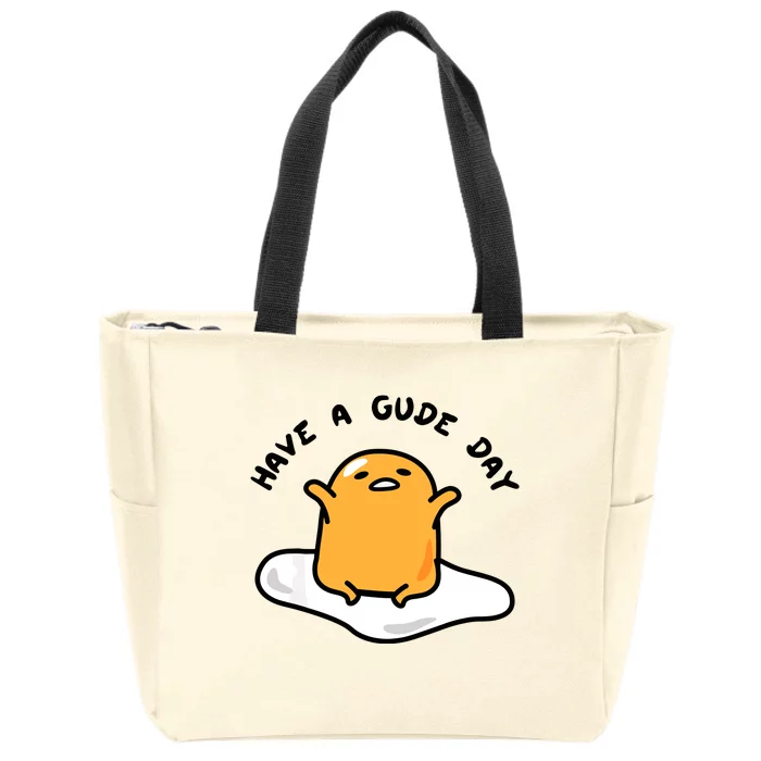 Gudetama Have A Gude Day Good Day Zip Tote Bag