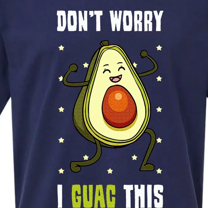 Guacamole Happy Avocado Guac Vegetarian Mexican Food Sueded Cloud Jersey T-Shirt