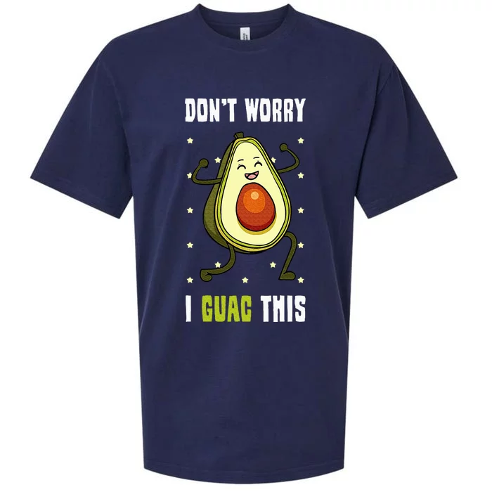 Guacamole Happy Avocado Guac Vegetarian Mexican Food Sueded Cloud Jersey T-Shirt