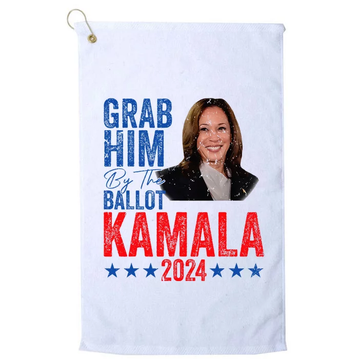 Grab Him By The Ballot Kamala 2024 Platinum Collection Golf Towel