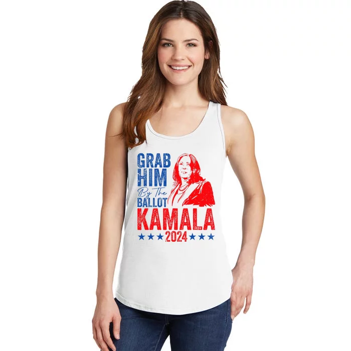 Grab Him By The Ballot Kamala 2024 Ladies Essential Tank