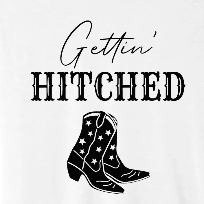 Getting Hitched Bride Western Bachelorette Party ChromaSoft Performance T-Shirt