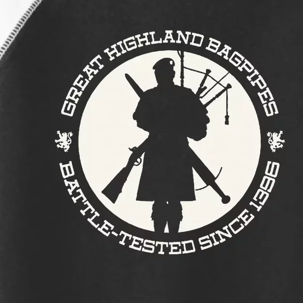 Great Highland Bagpipes Battle Tested Since 1396 Toddler Fine Jersey T-Shirt