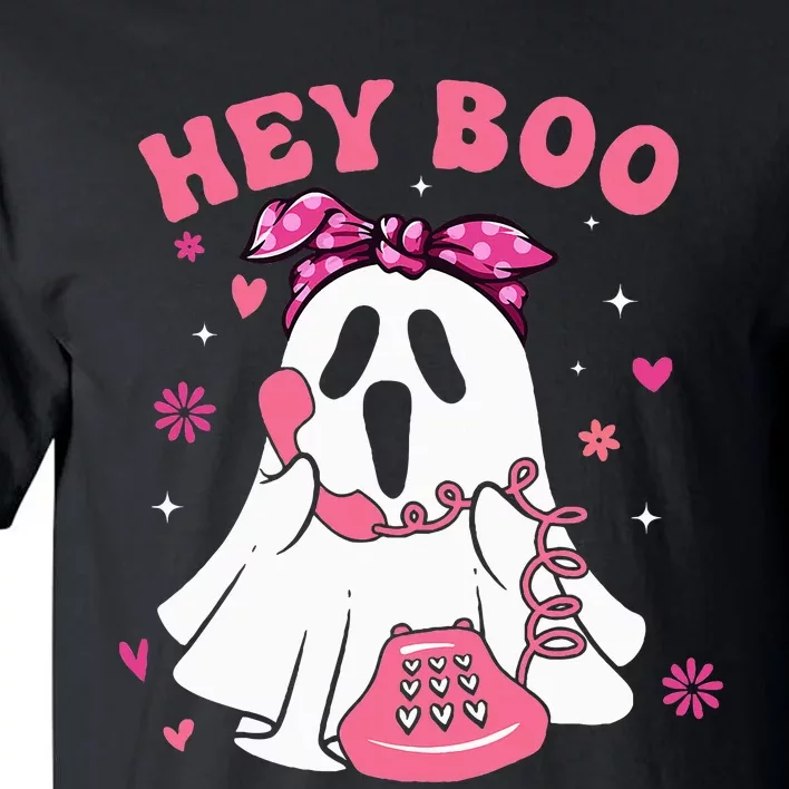 Groovy Hey Boo Cute Ghost Funny Halloween Tall T-Shirt