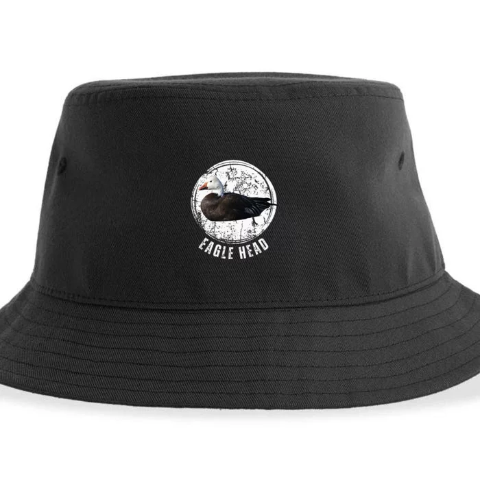 Goose Hunting Blue Goose Eagle Head Sustainable Bucket Hat