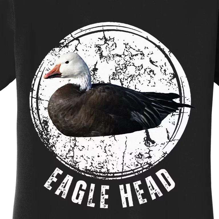 Goose Hunting Blue Goose Eagle Head Women's T-Shirt