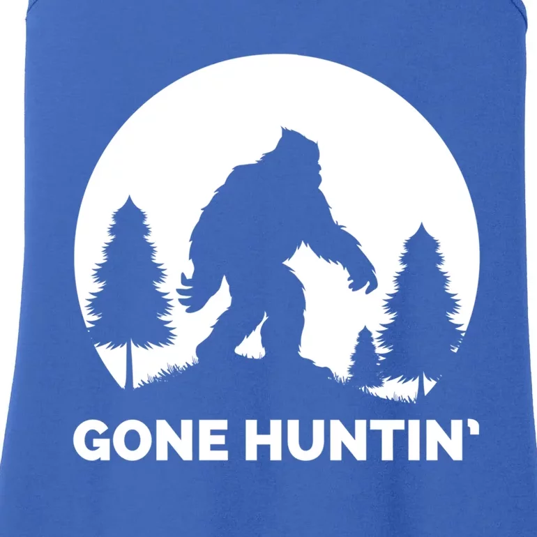 Gone Hunting Bigfoot Real Bigfoot Sasquatch Gift Ladies Essential Tank