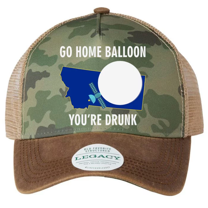 Go Home Balloon You're Drunk Funny Chinese Spy Balloon Legacy Tie Dye Trucker Hat